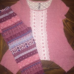 Tunic top and leggings Outfit